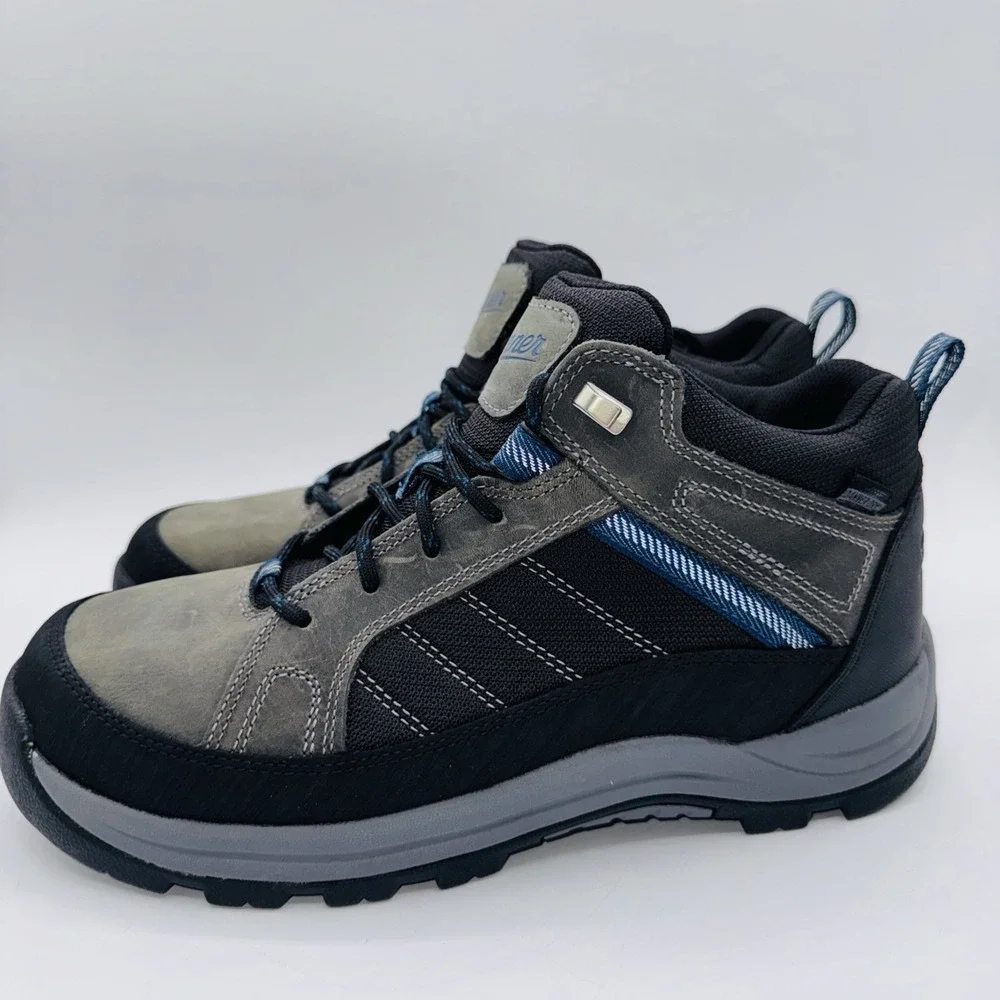 Danner‎ Riverside Boots Men's Size 9 D Gray Waterproof Leather Steel Toe